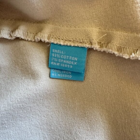 Women's 6 J. McLaughlin Stitched Detail Khaki Skirt Slit Professional Career - Picture 7 of 9